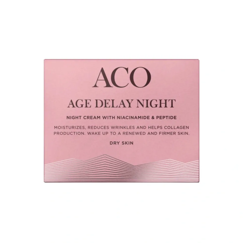 ACO Age Delay Night Cream Dry Skin yövoide 50 ml