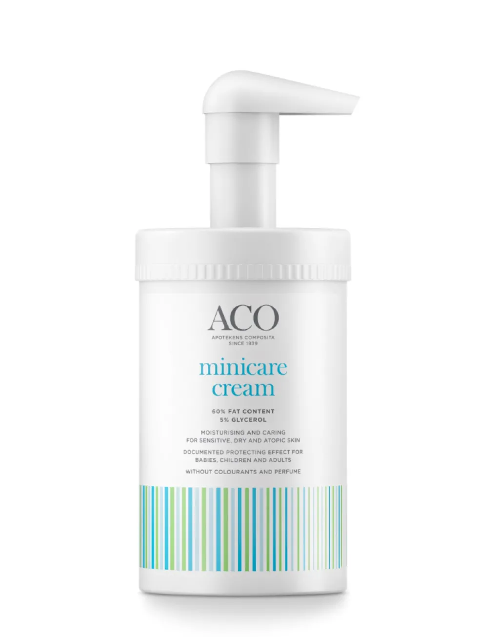 ACO Minicare Cream 60% hajusteeton erittäin kuivan ihon voide pumppupullo 350 g