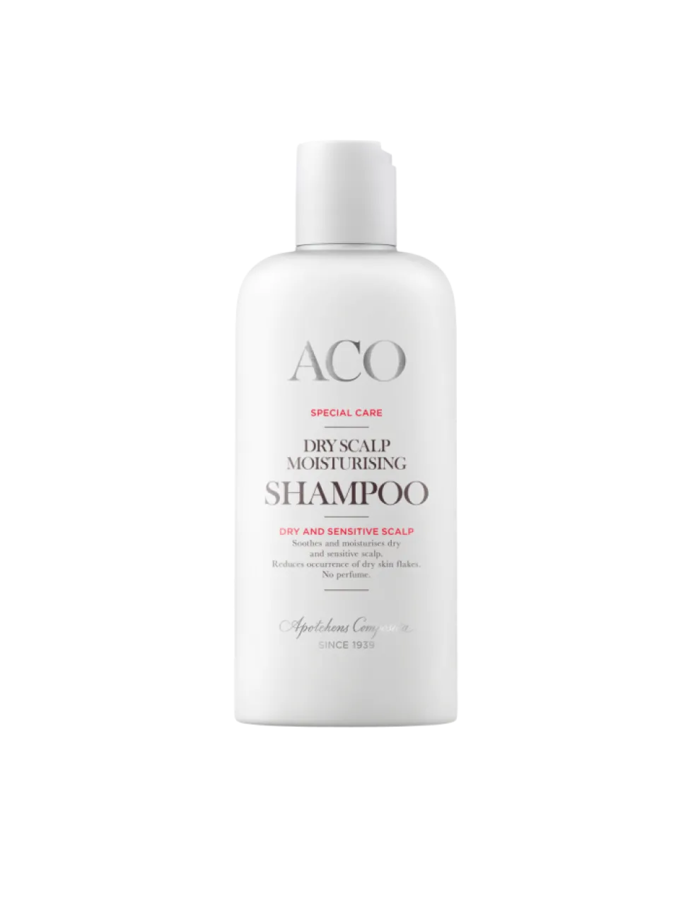 ACO Special Care Dry Scalp Shampoo kuivalle ja herkälle hiuspohjalle, hajusteeton