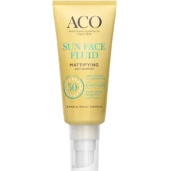 ACO Sun Face Fluid Mattifying SPF50+ aurinkovoide kasvoille 40 ml