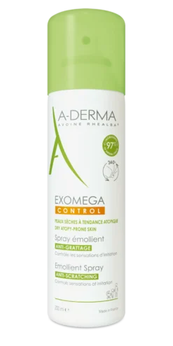 A-DERMA Exomega Control Spray kutinaa hillitsevä rauhoittava suihke