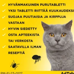 ADTAB 12 mg Vet purutabletti kissoille 0,5-2 kg 3 kpl