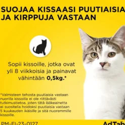 ADTAB 12 mg Vet purutabletti kissoille 0,5-2 kg 3 kpl