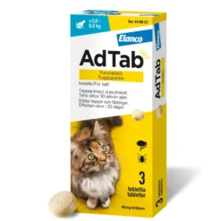 ADTAB 48 mg Vet purutabletti kissoille yli 2-8 kg 3 kpl