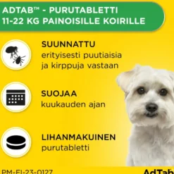 ADTAB 450 mg Vet purutabletti koirille yli 11-22 kg 3 kpl