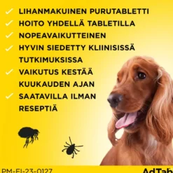 ADTAB 900 mg Vet purutabletti koirille yli 22-45 kg 3 kpl