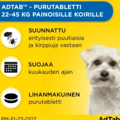 ADTAB 900 mg Vet purutabletti koirille yli 22-45 kg 3 kpl