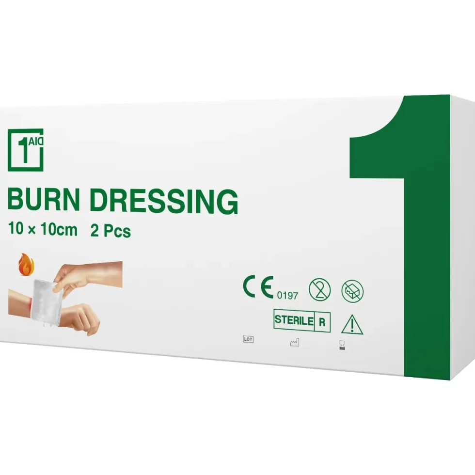 1Aid Burn Gel Palovammataitos 10 cm x 10 cm 2 kpl