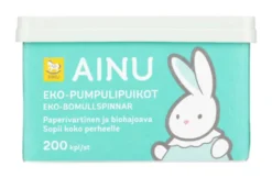 AINU Eko-pumpulipuikot rasiassa