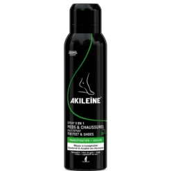 Akileine Black Spray 3-in-1 antiseptinen ja antibakteerinen spray jaloille 150 ml