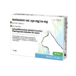 ANTHELMIN VET 20 mg/230 mg tablettia, kalvopäällysteinen (kissat)