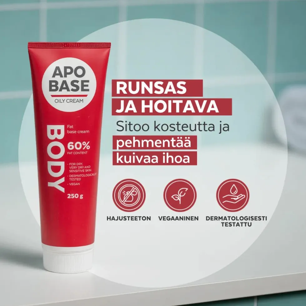 APOBASE Oily Cream 60% perusvoide pumppupullo 900 g