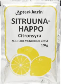 APTEEKKARIN sitruunahappo