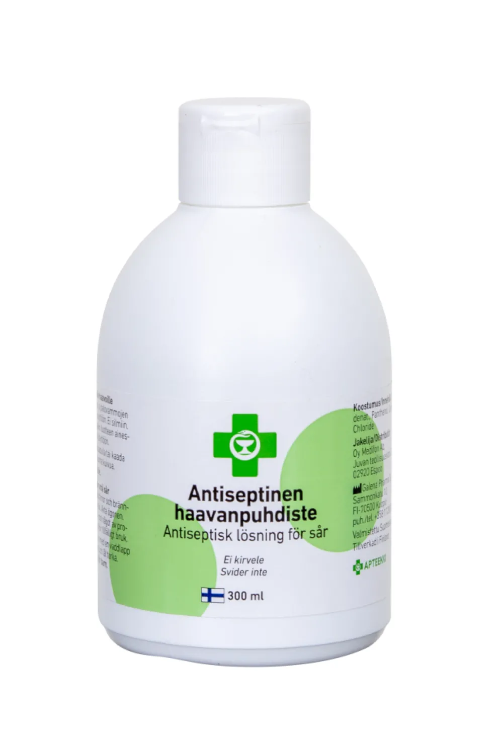 APTEEKKI Antiseptinen haavanpudiste Flip-top kaatopullo