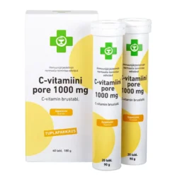APTEEKKI C-vitamiini 1000 mg appelsiini poretabletti 40 kpl