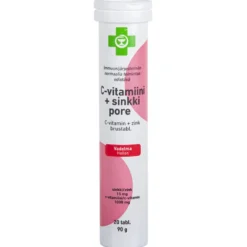 APTEEKKI C-vitamiini + sinkki Pore vadelma 20 tabl