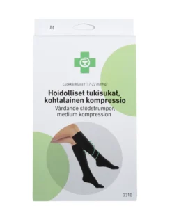 APTEEKKI Hoidolliset tukisukat kohtalainen kompressio L musta