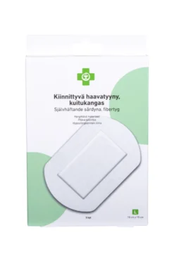 APTEEKKI Kiinnittyvä haavatyyny 10 cm x 15 cm, L