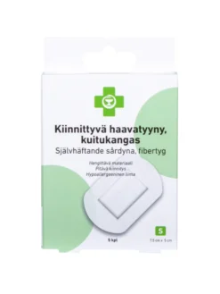 APTEEKKI Kiinnittyvä haavatyyny 7,5 cm x 5 cm, S