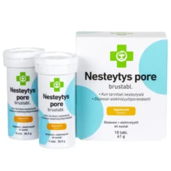 APTEEKKI Nesteytys Pore appelsiininmakuinen poretabletti 10 kpl