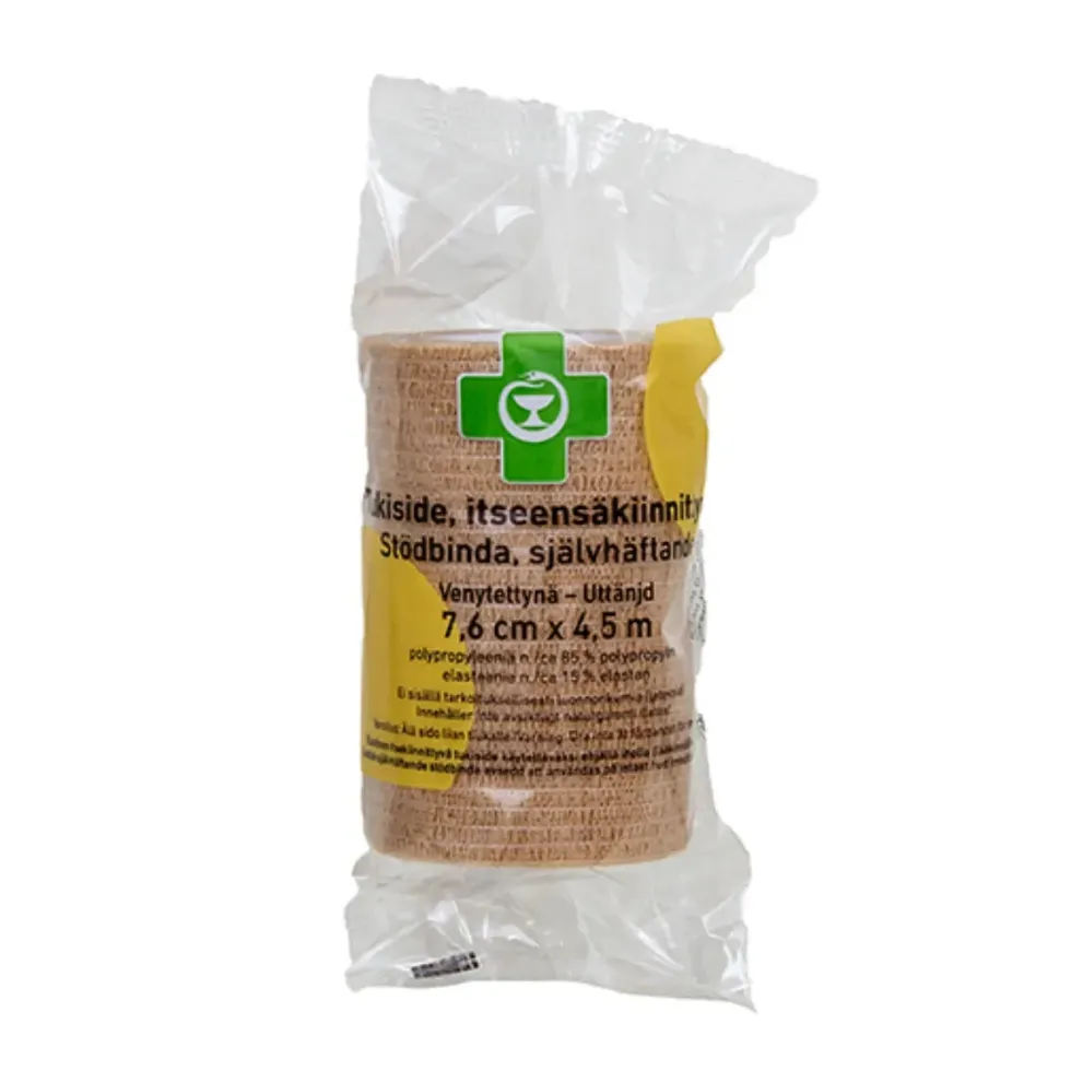 APTEEKKI Tukiside itseensäkiinnittyvä beige 7,6 cm X 4,5 m