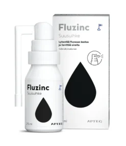 APTEQ Fluzinc sinkkiasetaatti suusuihke salmiakki