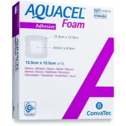 AQUACEL Foam Adhesive 12,5 cm x 12,5 cm kiinnittyvä vaahtosidos