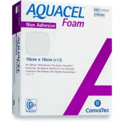 AQUACEL Foam Non Adhesive 10 cm x 10 cm ei-kiinnittyvä vaahtosidos