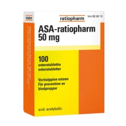 ASA-RATIOPHARM 50 mg enterotabletti 100 kpl