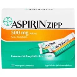 ASPIRIN ZIPP 500 mg rakeet annospussi
