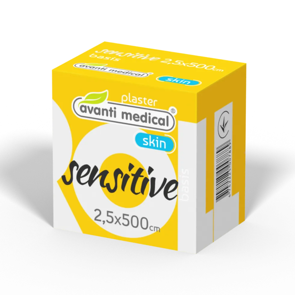 AVANTI Medical ruskea kuituteippi 2,5 cm x 500 cm