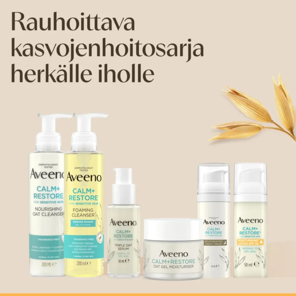 Aveeno Calm Restore Moisturising Lotion SPF50 kosteusvoide 50 ml