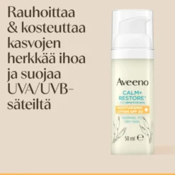 Aveeno Calm Restore Moisturising Lotion SPF50 kosteusvoide 50 ml
