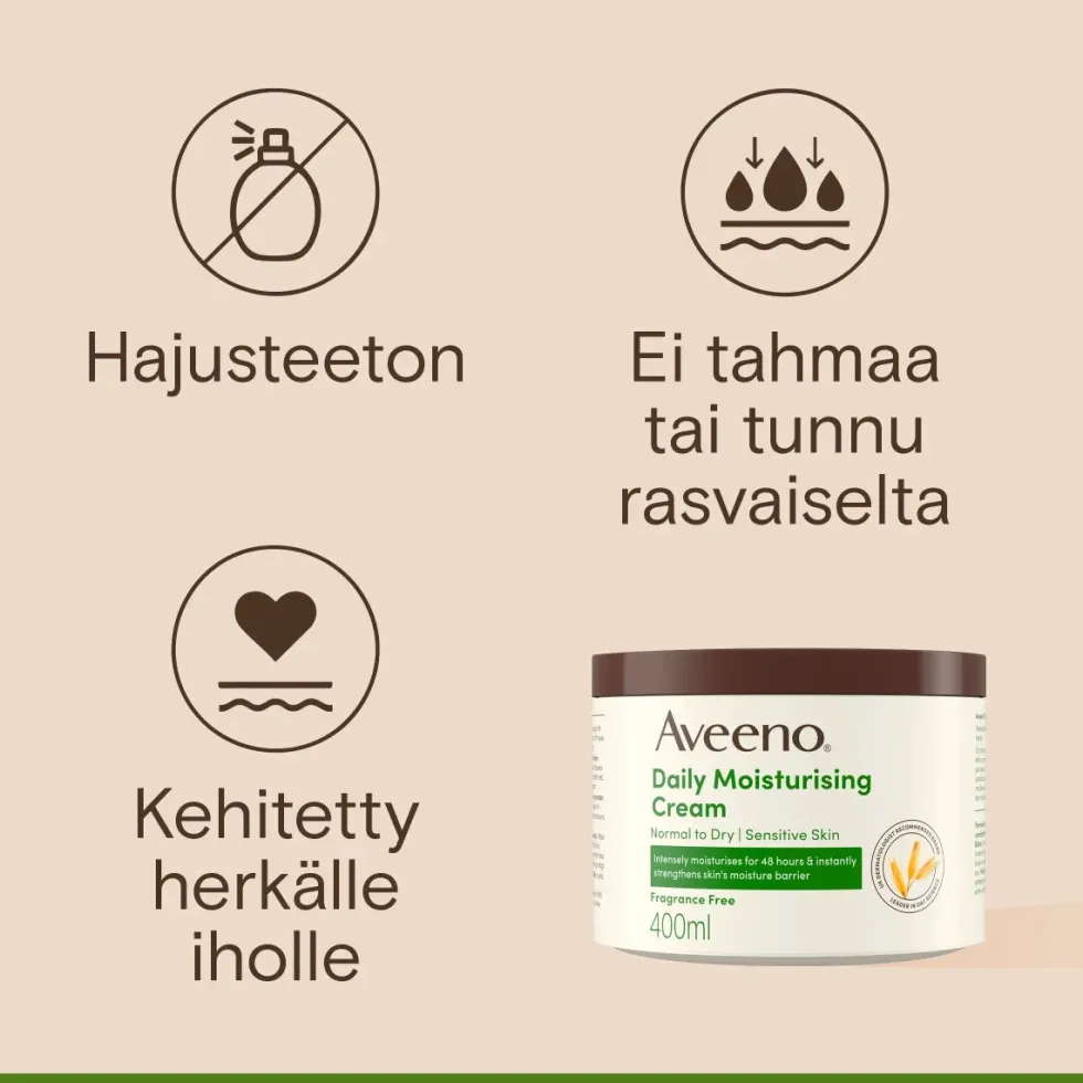 Aveeno Daily Moisturising Cream kosteusvoide 400 ml