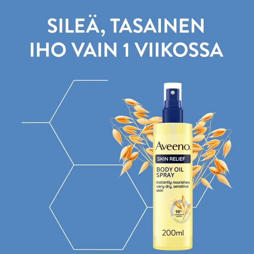 AVEENO Skin Relief Body Oil Spray vartalosuihke 200 ml