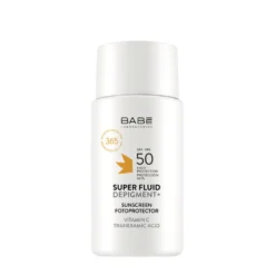 BABE Super Fluid Depigment+ Sunscreen SPF 50 korkea aurinkosuoja pigmenttimuutoksia vastaan