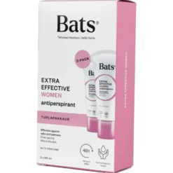 Bats Roll-on Women Antiperspirantti tuplapakkaus 2x60 ml