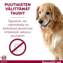 BAYVANTIC VET enintään 4 kg painaville koirille 40 mg/200 mg paikallisvaleluliuos 4x0,4 ml