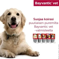 BAYVANTIC VET KOIRILLE 4-10 kg 100 mg/500 mg paikallisvaleluliuos 4x1 ml