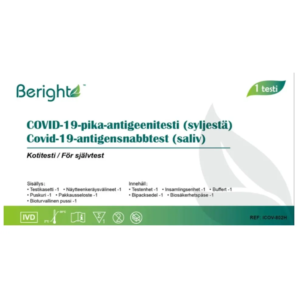 Beright Covid-19-pika-antigeenitesti (syljestä) Kotitesti 1 kpl