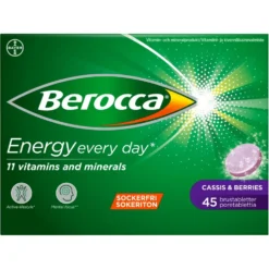 BEROCCA Energy Cassis & Berries poretabletti 45 kpl