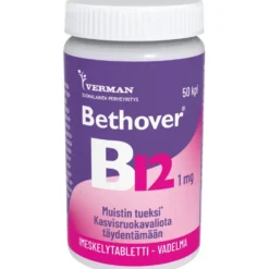 BETHOVER B12 1 mg vadelma tabletti 50 kpl