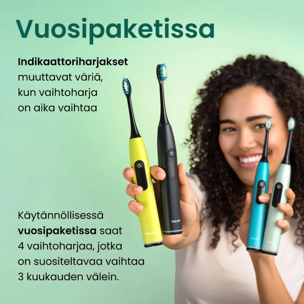 Beurer SC Protection Plus vaihtoharjoja sonic-sähköhammasharjaan 4 kpl