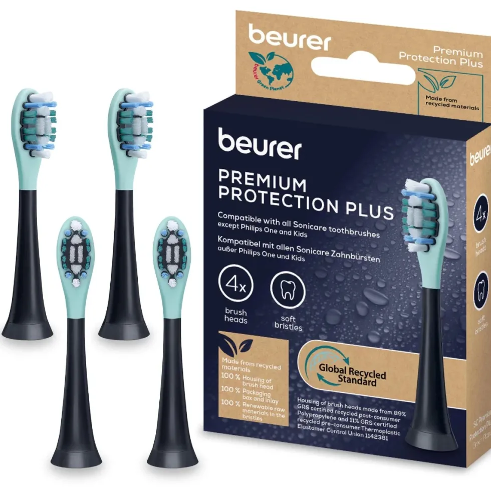 Beurer SC Protection Plus vaihtoharjoja sonic-sähköhammasharjaan 4 kpl