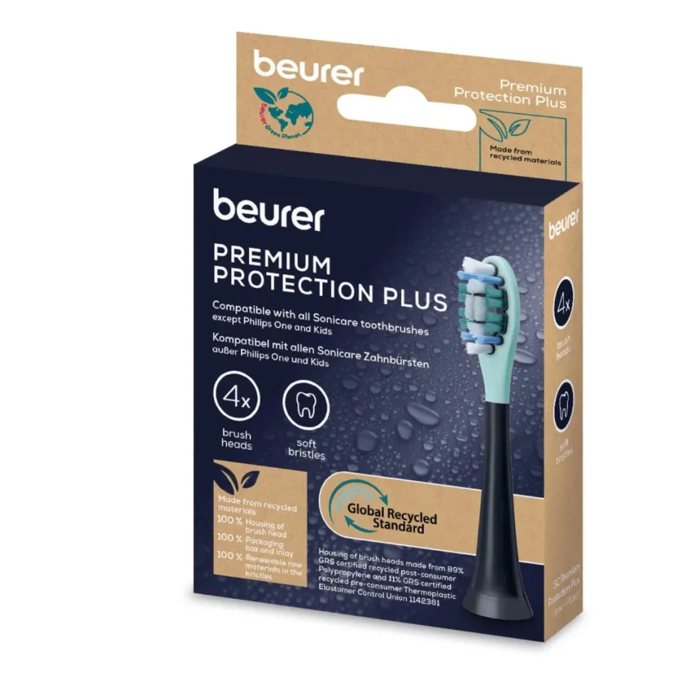 Beurer SC Protection Plus vaihtoharjoja sonic-sähköhammasharjaan 4 kpl