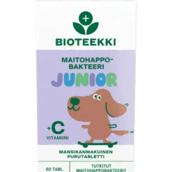 Bioteekki Maitohappobakteeri Junior 60 tabl
