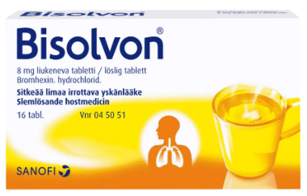 BISOLVON 8 mg liukeneva tabletti