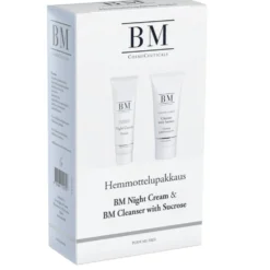 BM Night Cream 50 ml & BM Cleanser With Sucrose 100 ml lahjapakkaus