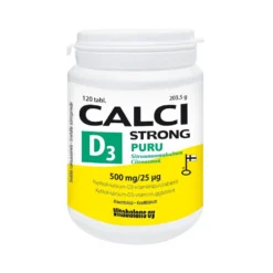 CALCI Strong + D3 sitruunanmakuinen 120 purutabl