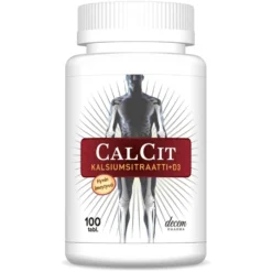CALCIT Kalsiumsitraatti + D3 tabletti 100 kpl